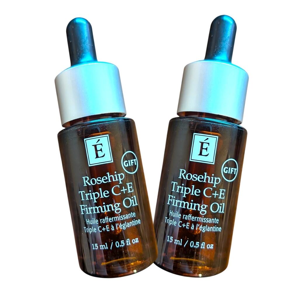 (LOT OF 2) Eminence Rosehip Triple C+E Firming Oil 15ml/0.5floz EACH New Unboxed
